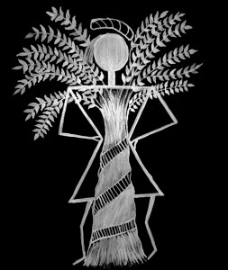 Vinothini Warli Tree Girl